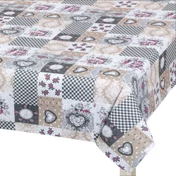 Față de masă Bellatex DITA Patchwork love , 140 x 160 cm, 140 x 160 cm