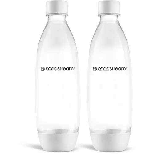 Sticlă Sodastream Fuse White 2x 1 l, lavabilă înmașina de spălat vase