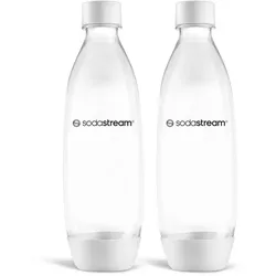 Sticlă Sodastream Fuse White 2x 1 l, lavabilă înmașina de spălat vase