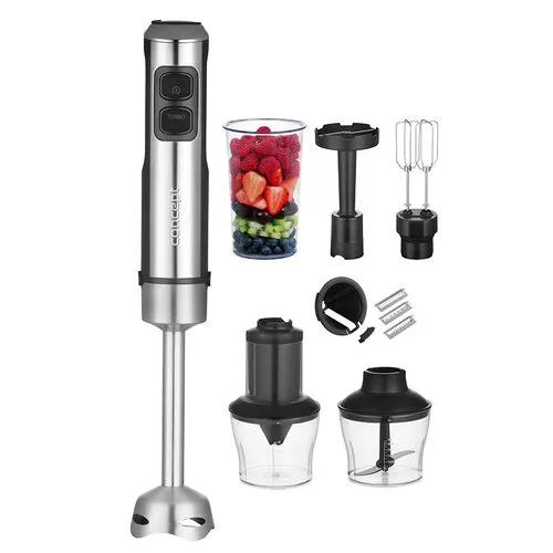 Mixer vertical Concept TM5510 1500 W cu chopper, spiralizator și tel dublu