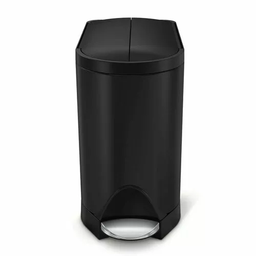 Coș îngust cu pedală Simplehuman  10 l,  negru