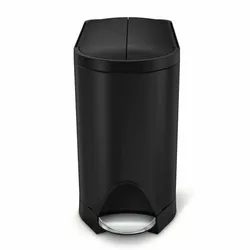 Coș îngust cu pedală Simplehuman  10 l,  negru