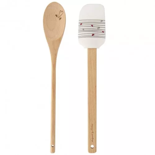 Set cadou spatulă și racletă Orion Inimioare ,