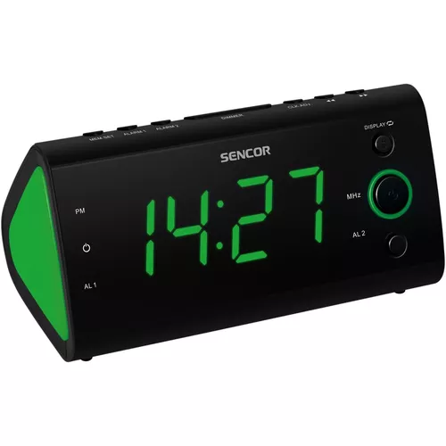 Ceas cu alarmă radio, Sencor SRC 170 GN  verde