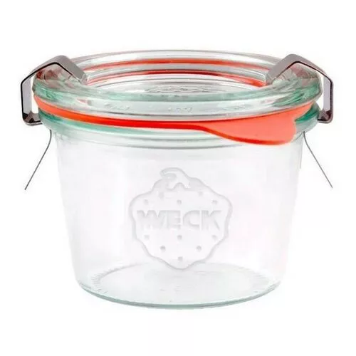 Set de 12 borcane de conservare Weck Mini-Sturz 80ml cu accesorii, diametru 60 mm