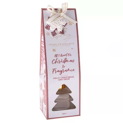 Difuzor parfumat Holly Christmass and snow, 100 ml, bumbac proaspăt