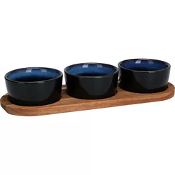 Set de servire EH Torrente, 4 piese, m rugină, 29x 10 cm